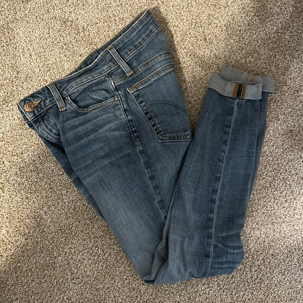 Joes low rise rolled cropped jeans - medium wash